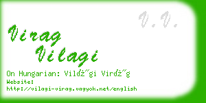 virag vilagi business card